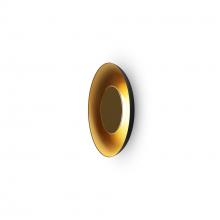 Koncept Inc RMW-09-SW-BRS-HW+18BD-MBG - Ramen  9" (Brass) with 18" back dish (Matte Black w/ Gold Interior)